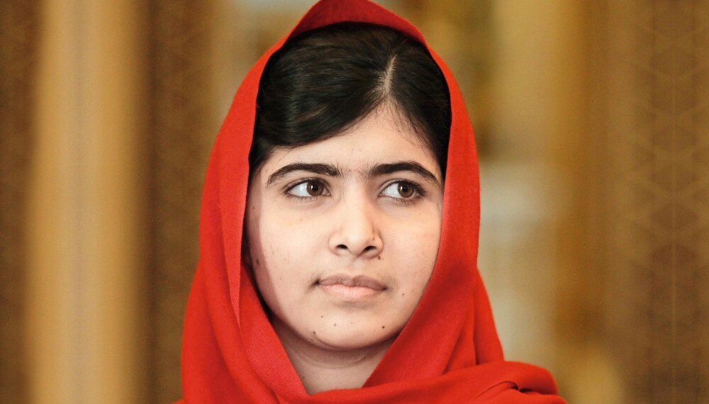 UNG VINNER: Med sine 17 år er Malala nesten halvparten så gammel som den hittil yngste vinneren av Nobels fredspris.