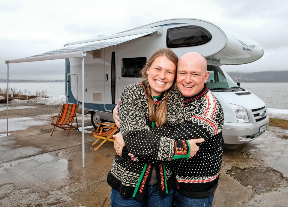 NYTER LIVET: Nå nyter Jan Erik livet sammen med Anne Cathrine, som han har vært kjæreste med siden han var 16 år.