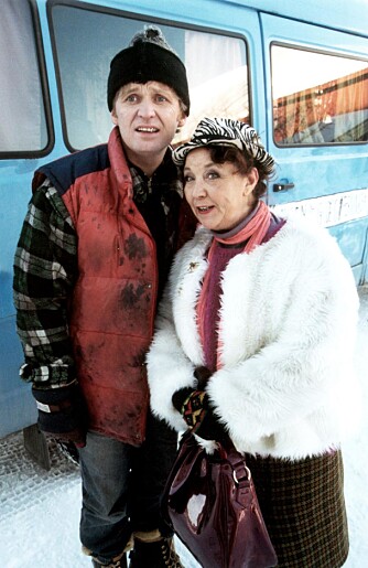 BLE GODE VENNER: Johannes Joner og Grethe Kausland spilte Lillegutt og Mamsen i «Jul på Månetoppen».