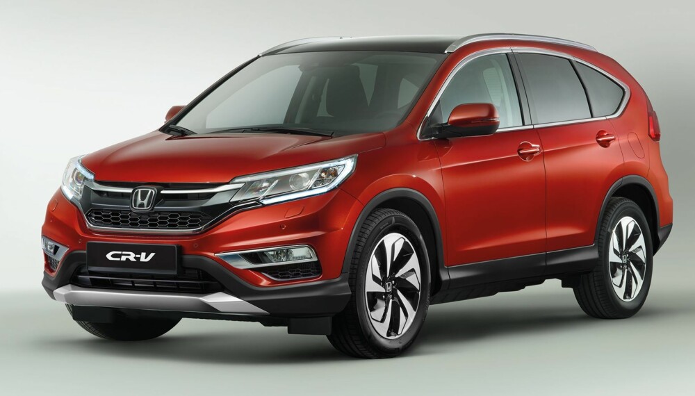 FACELIFT: En fornyet utgave av Honda CR-V kommer til Norge i løpet av våren med en 1,6-liters diesel i kombinasjon med firehjulsdrift. FOTO: Honda