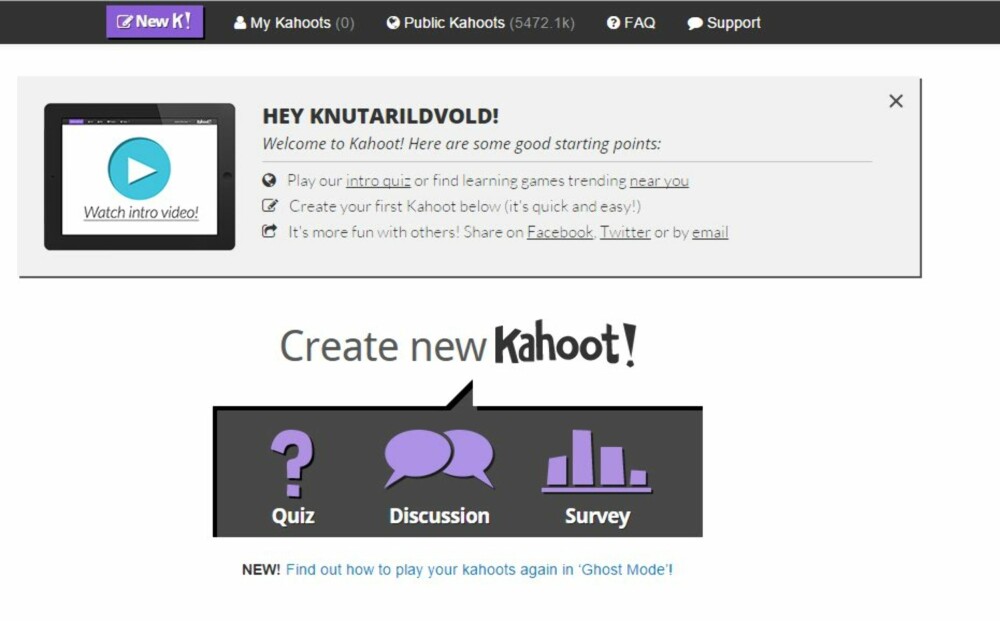 LOGG INN: Du må lage deg en konto på Kahoot før du kan lage en quiz. LOGG INN: Du må lage deg en konto på Kahoot før du kan lage en quiz.