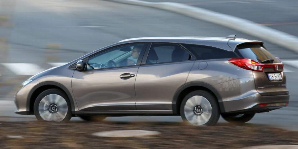 SMART KJØP: Skal du ha dieseldrevet stasjonsvogn i prisområdet 300.000 kroner, bør Honda Civic Tourer stå på sjekklista.