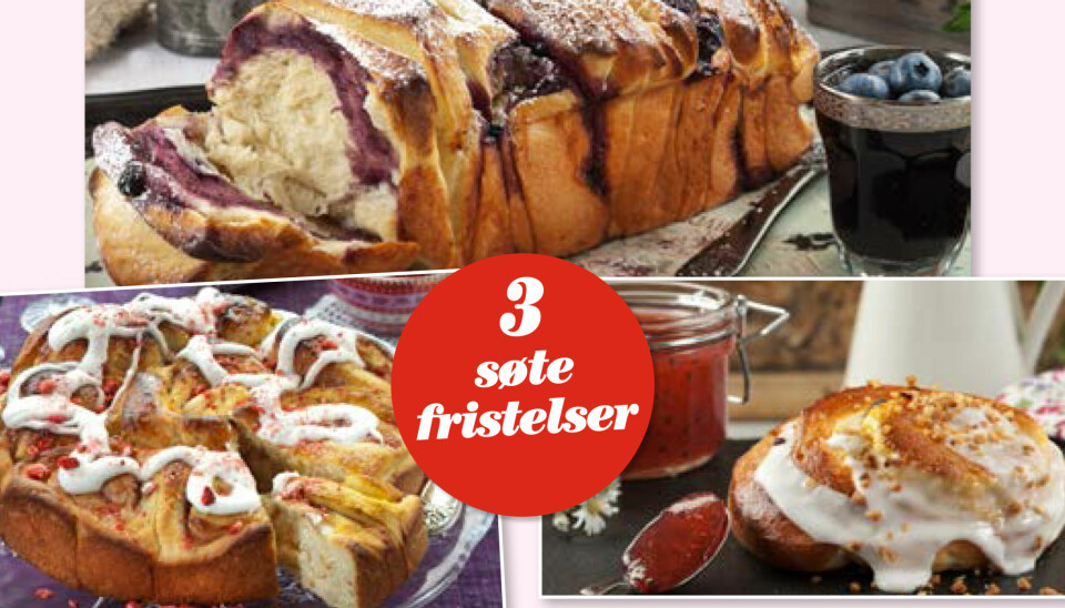 SØTE BAKVERK: Vi har plukket ut noen favoritter fra vårt gjærbakstbilag i uke 37.