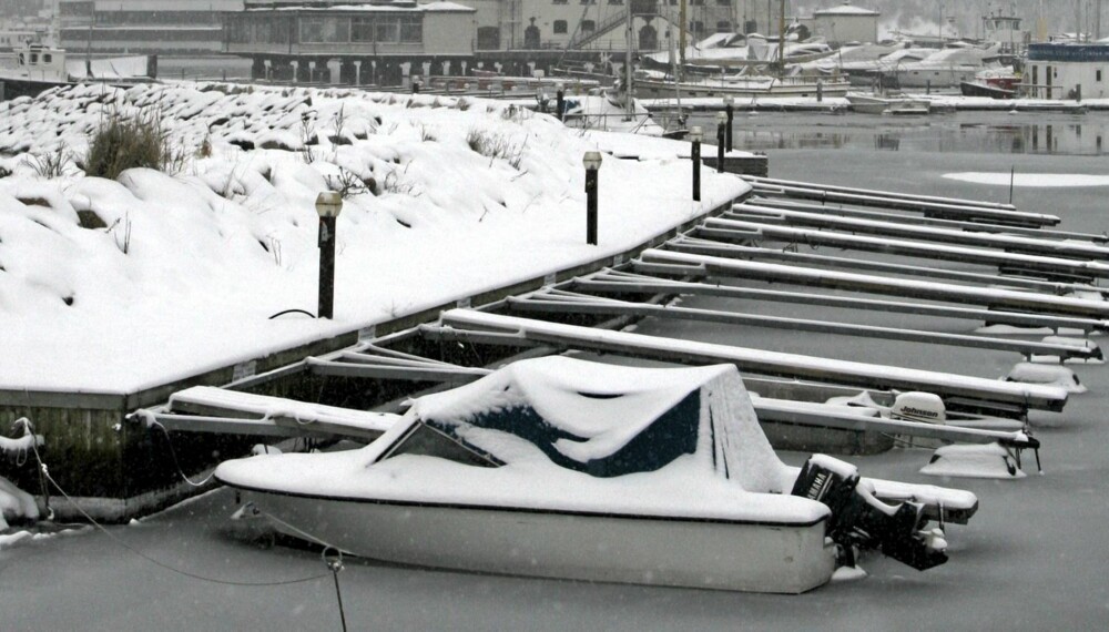OPP PÅ LAND: For småbåter som denne har det mye bedre godt vinterkonservert, enn overlatt til Kong Vinter. 