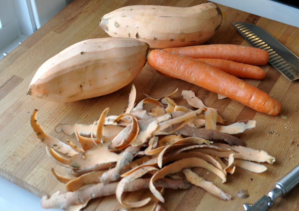 SUNT OG GODT: Søtpoteter og gulrøtter gir suppa en deilig smak.