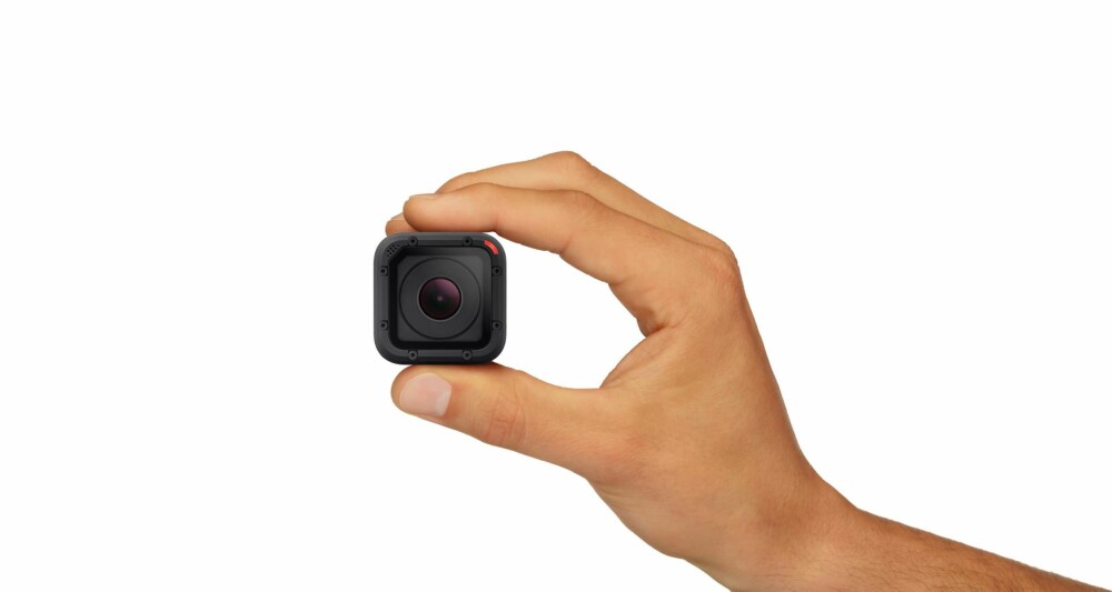 KNØTTLITE: GoPro Hero4 Session er mye mindre enn tidligere kameraer fra GoPro.