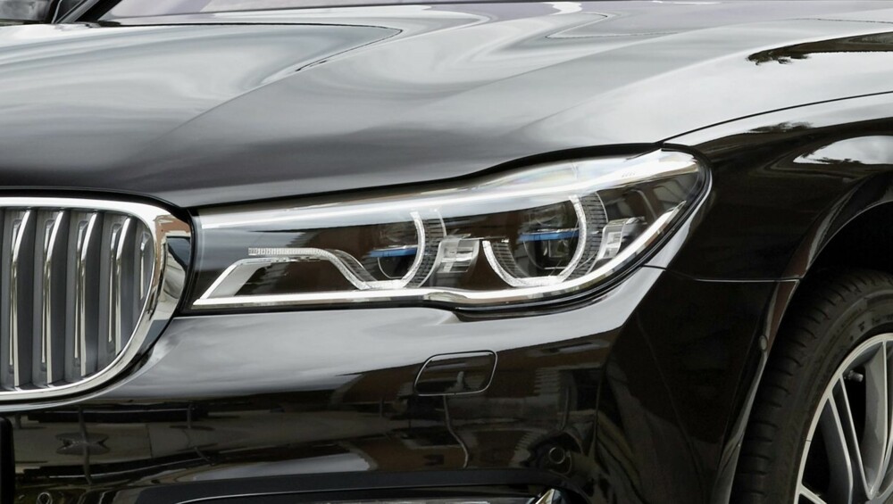 LASER: BMW 7-serie kan fås med laserlys. 