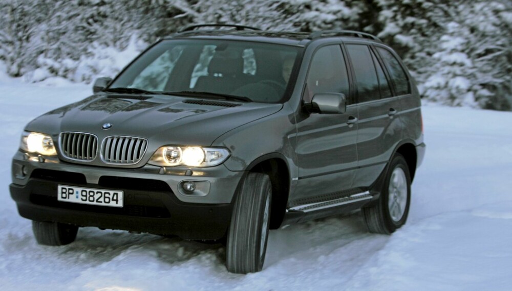 TAR SEG FREM: Også den første BMW X5 hadde et avansert 4WD-system med gode vinteregenskaper.