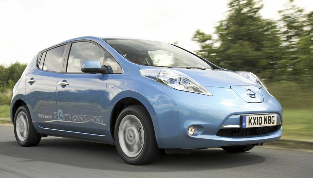 HELELEKTRISK: Nissan Leaf blir blant de første ordentlige elbilene på det norske markedet.