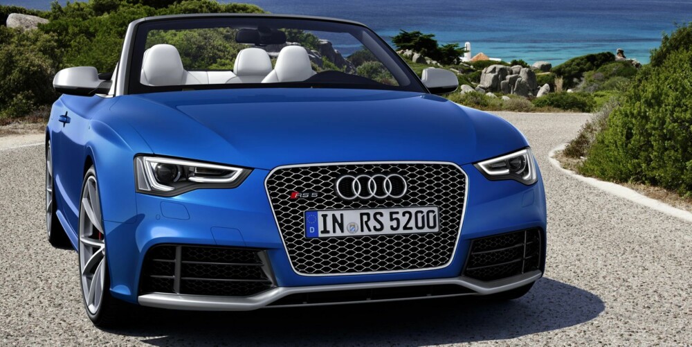 HOLDER: En Audi S5 byr egentlig på mer enn nok kraft, men vil man ha V8-er og ytterligere råskap, er RS5 svaret. FOTO: Audi HOLDER: En Audi S5 byr egentlig på mer enn nok kraft, men vil man ha V8-er og ytterligere råskap, er RS5 svaret. FOTO: Audi