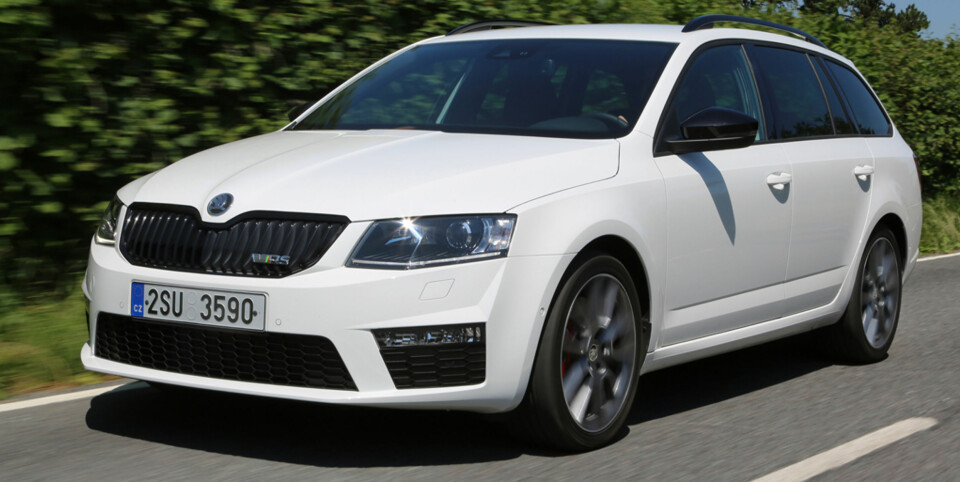 STASJONSVOGN: RS-diesel som stasjonsvogn koster fra 403 400 kroner: FOTO: Skoda