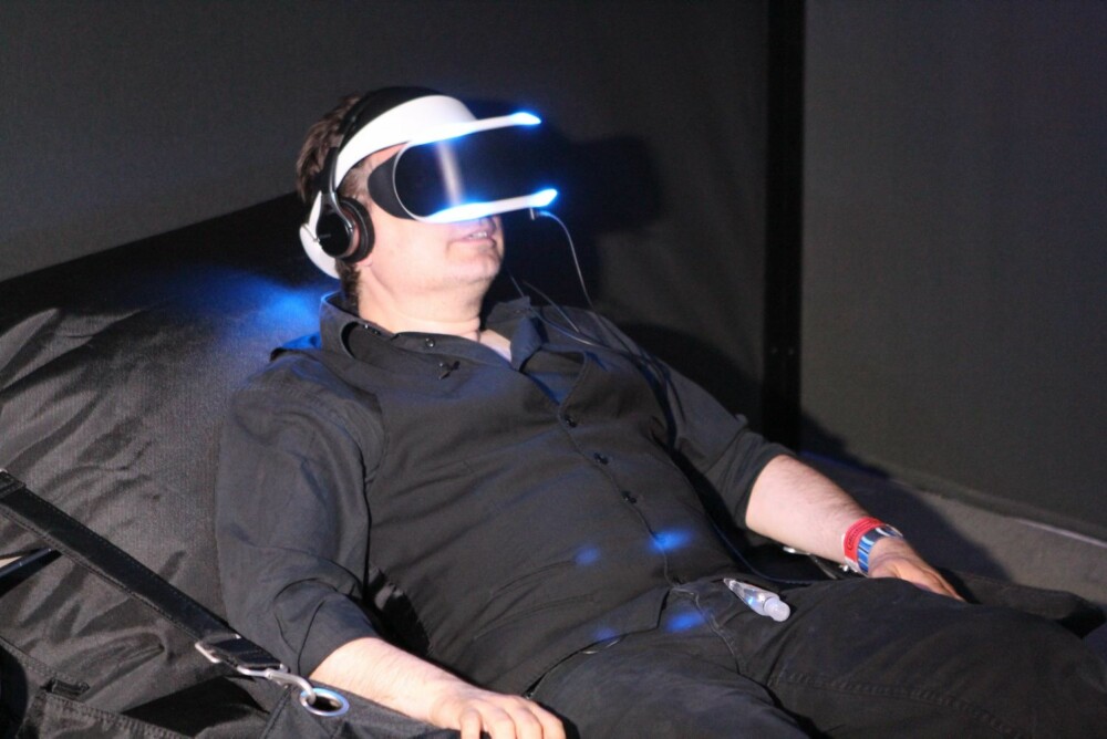 SONY Morpheus: En prototyp av Sonys Virtual Reality-headset var mulig å prøve på messa.