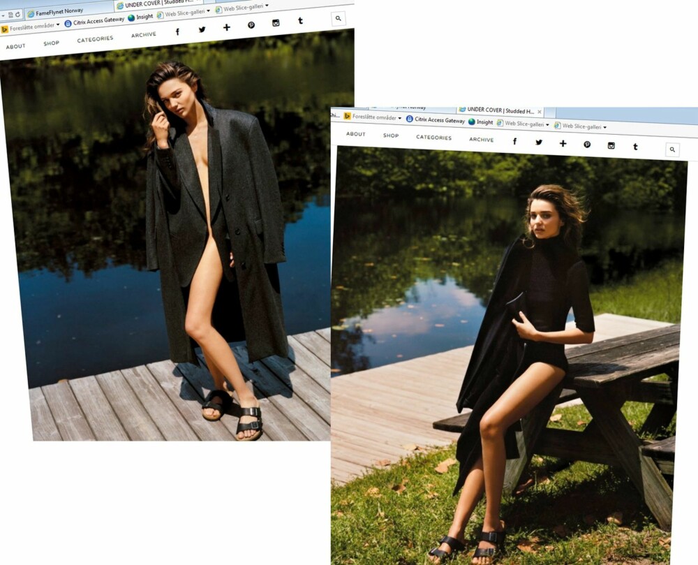 MOTEBIBELEN: I septemberutgaven i fjor brukte Vogue ni sider på å vise supermodellen Miranda Kerr iført Birkenstock-sandaler.