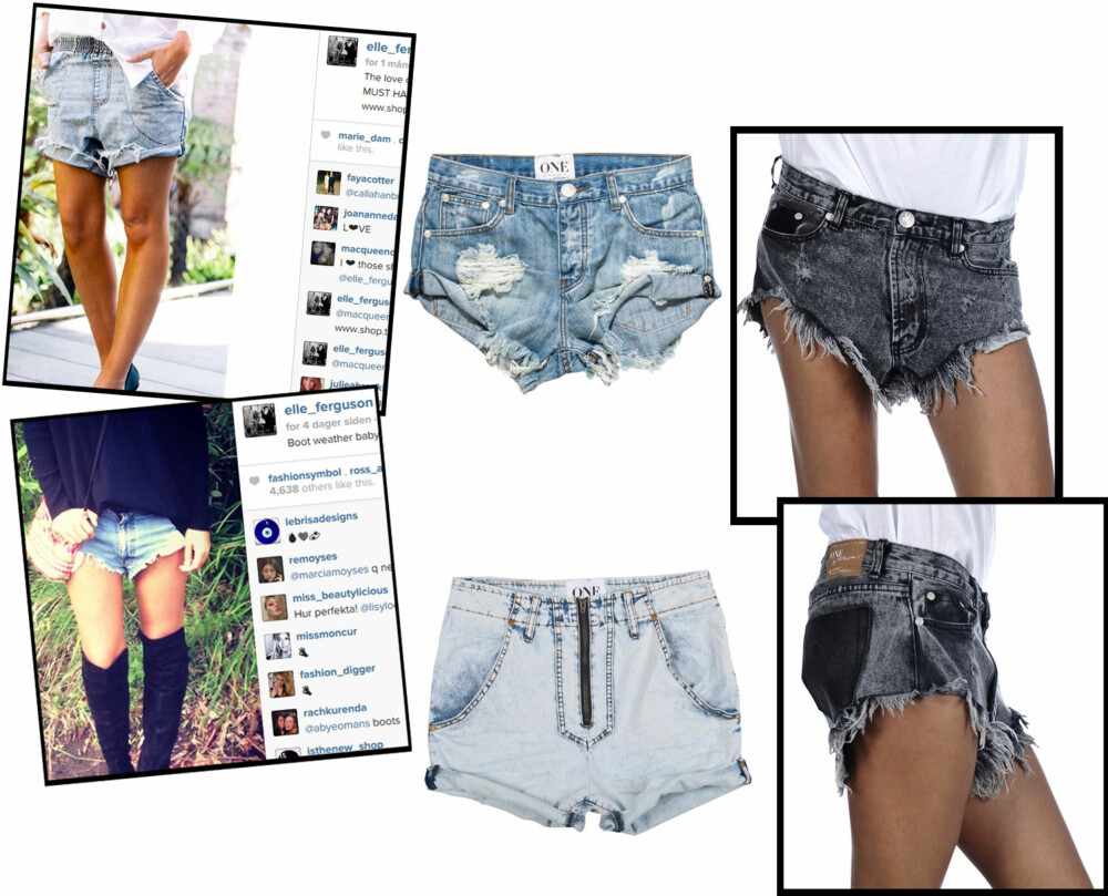 ONE TEASPOON-KUTTEN: Det australse stilikonet Elle Ferguson, som har lagt ut flere bilder av seg selv iført shorts på Instagram, har vært med på å gjøre den såkalte One Teaspoon-shortsen har fått kultstatus. Denne er kort, baggy og har skrå skjæring. ONE TEASPOON-KUTTEN: Det australse stilikonet Elle Ferguson, som har lagt ut flere bilder av seg selv iført shorts på Instagram, har vært med på å gjøre den såkalte One Teaspoon-shortsen har fått kultstatus. Denne er kort, baggy og har skrå skjæring.
