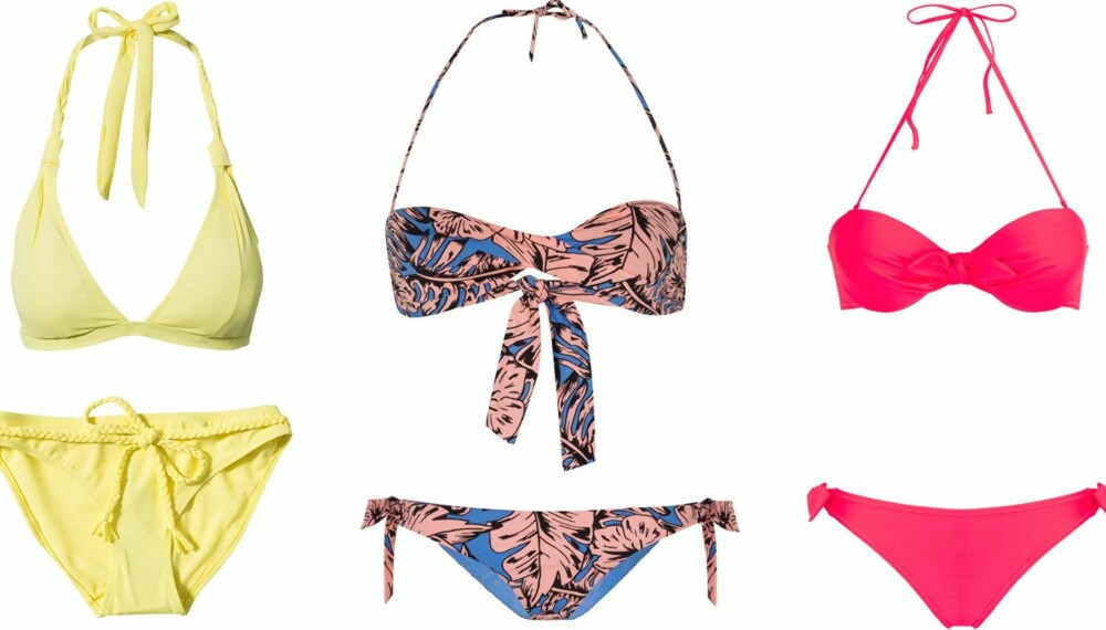SOMMERENS BIKINIER: Finn din nye favoritt blant vårt utvalg på hele 70 ulike bikinier og badedrakter