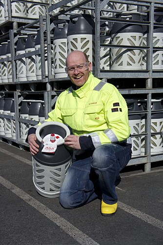 TIPSER: Vi fikk tips fra Kai Arne Trollerud hos propanbeholder-leverandør AGA. FOTO: Geir Svardal