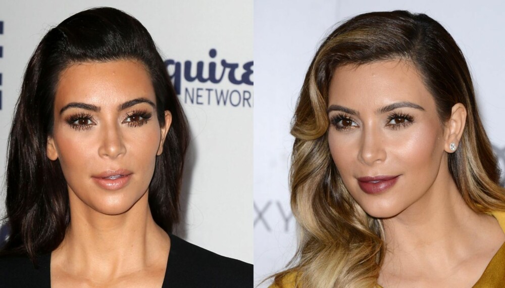 HIGHLIGHTER: Kim Kardashian vet veldig godt hvilket produkt som funker for å fremheve de beste ansiktstrekkene sine.