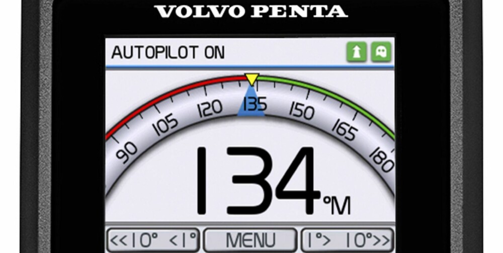 AUTO: Som en del av systemet lanseres også en integrert autopilot. FOTO: Volvo Penta AUTO: Som en del av systemet lanseres også en integrert autopilot. FOTO: Volvo Penta