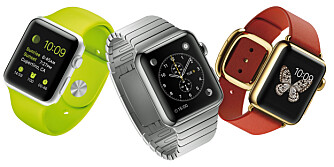 KLOKKE: Den nye Apple Watch kan kombineres med reimer ulike farger og materialer.