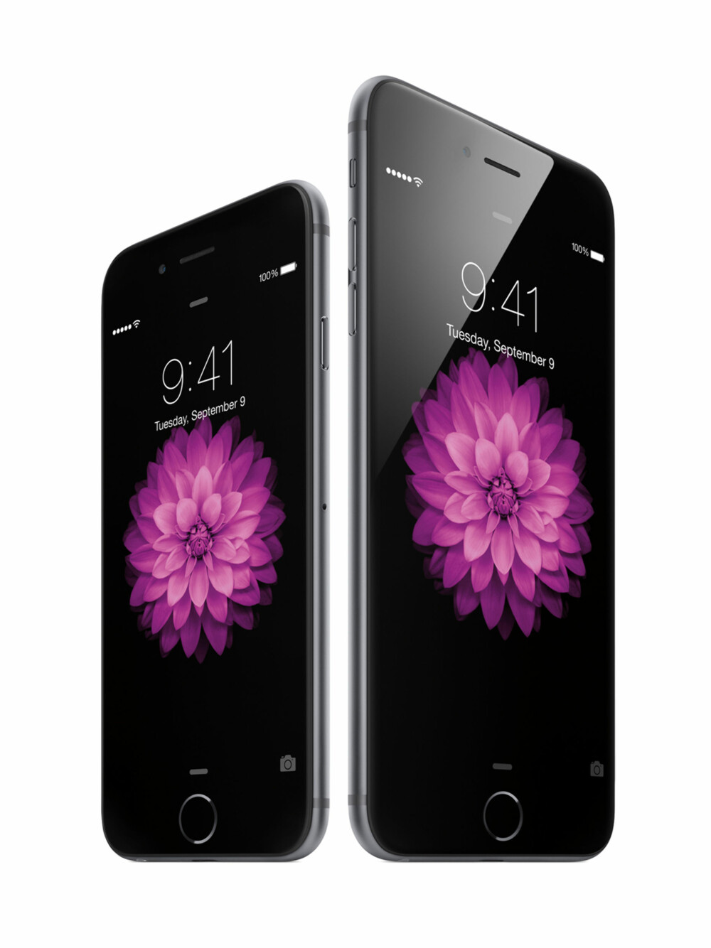 AVRUNDET: Nye iPhone 6 får en mer avrundet form enn det vi kjenner fra iPhone 5S.