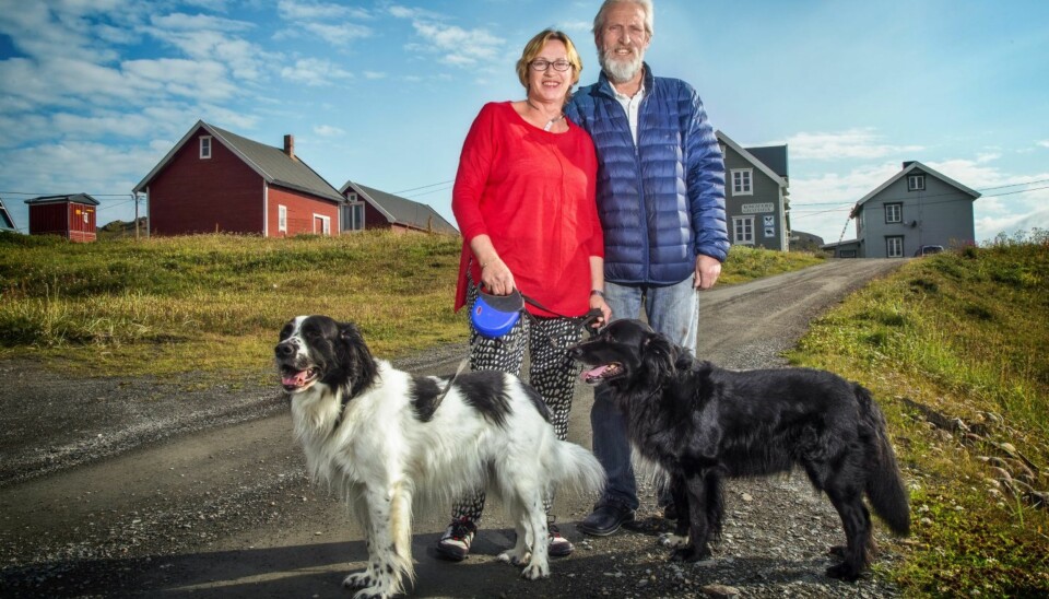 FANT HVERANDRE: Åse og Tryggen var ungdomskjærester, og fant bokstavelig talt tilbake til hverandre på butikken i Berlevåg.