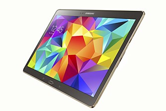 PREMIUM: Den gode skjermen og god ytelse for øvrig gjør at Galaxy Tab S plasserer seg langt oppe på premium-skalaen blant Android-nettbrettene. PREMIUM: Den gode skjermen og god ytelse for øvrig gjør at Galaxy Tab S plasserer seg langt oppe på premium-skalaen blant Android-nettbrettene.