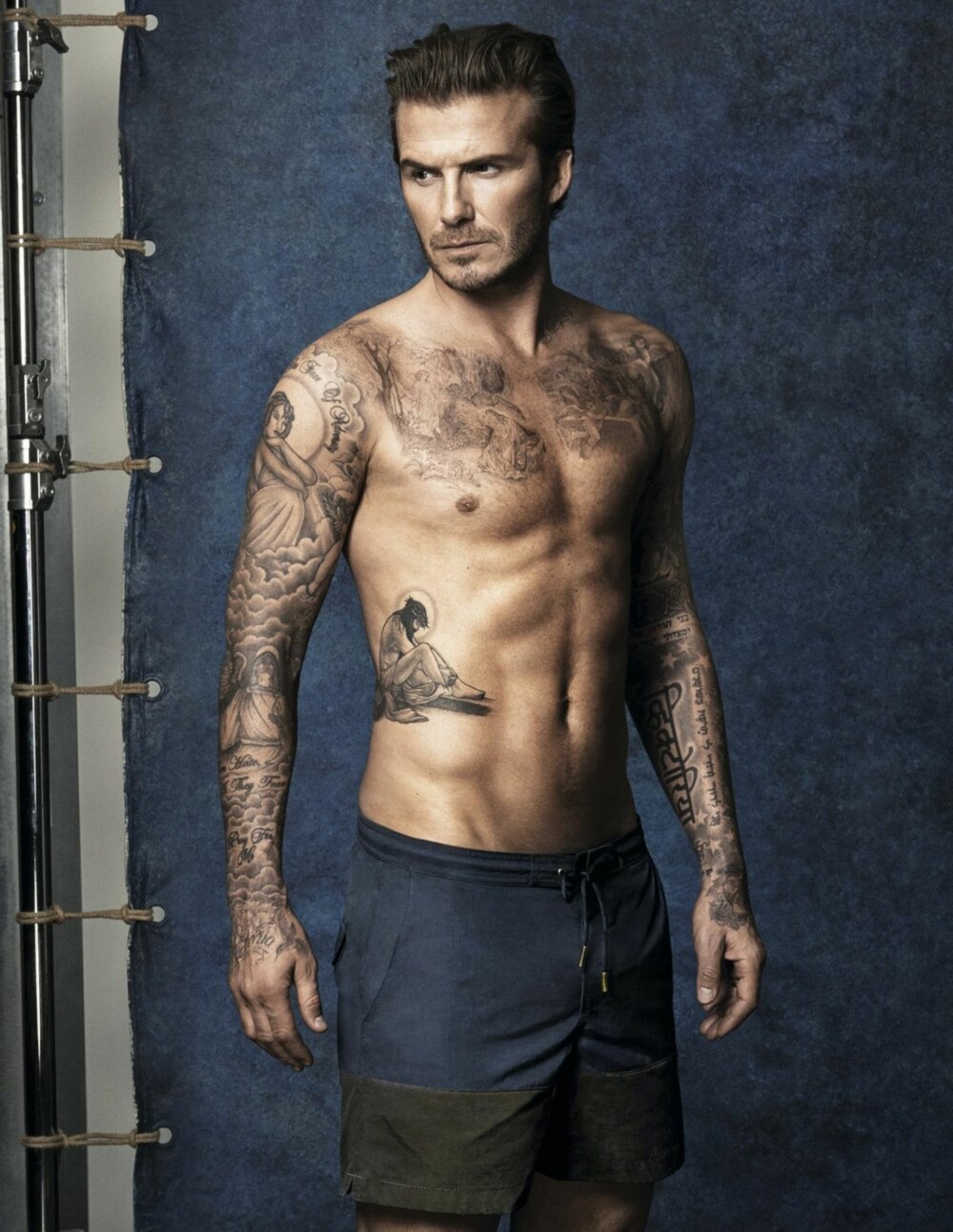 MODELL-FAR: Pappa David Beckham var best kjent som fotballspiller, men har etter hvert også fått en stor modellkarriere.