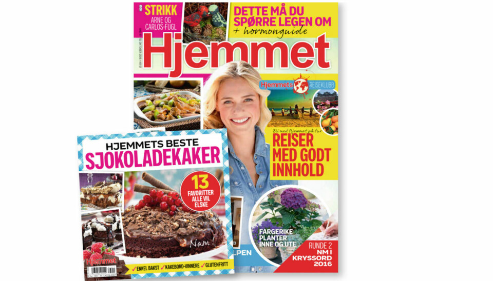 Her er bladet som er i butikkhyllene mandag