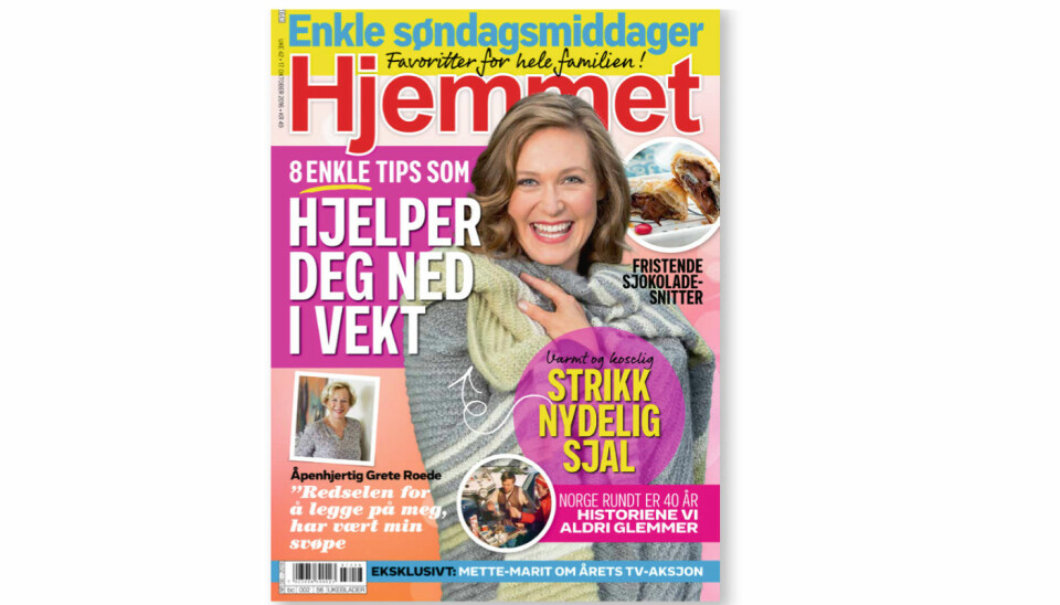 Her er bladet som er i butikkhyllene mandag