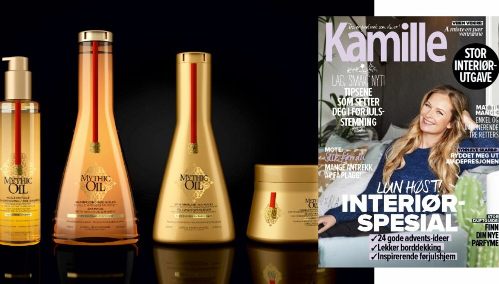 SVAR & VINN: Syv heldige vinnere får hårpleieserien Mytihc Oil fra L’Oréal Professionnel. SVAR & VINN: Syv heldige vinnere får hårpleieserien Mytihc Oil fra L’Oréal Professionnel.