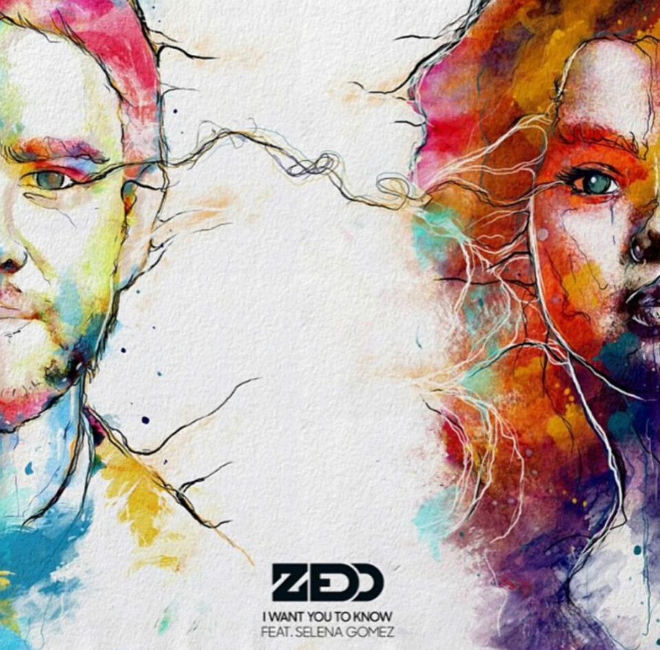 Zedd og Selena Gomez hadde denne nydelige tegningen på coveret til 'I Want You to Know'.