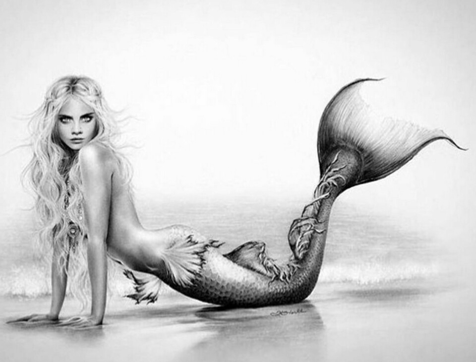 Cara Delevigne som havfrue. Kan være noe av det fineste vi har sett.