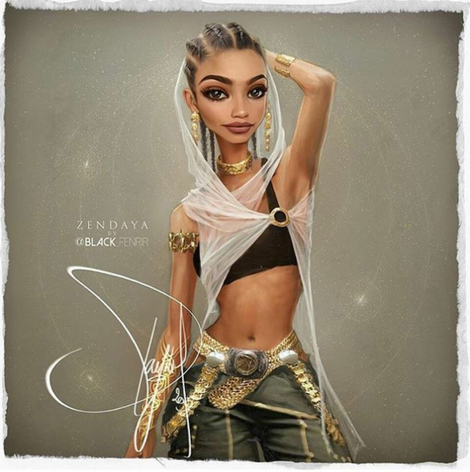 Nydelig tegning av Zendaya!