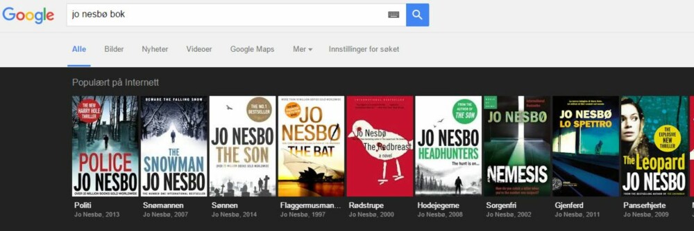 GOOGLE MER AV SAMME FORFATTER: Hvilke flere bøker har forfatteren skrevet? SKJERMDUMP: Google.com GOOGLE MER AV SAMME FORFATTER: Hvilke flere bøker har forfatteren skrevet? SKJERMDUMP: Google.com
