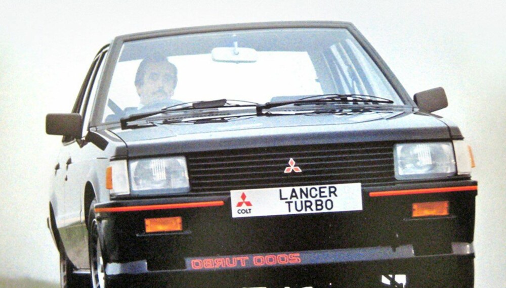 TIDLIG UTE: Mitsubishi var tidlig ute med turbo. Her en Lancer EX 2000 Turbo fra 1981. 