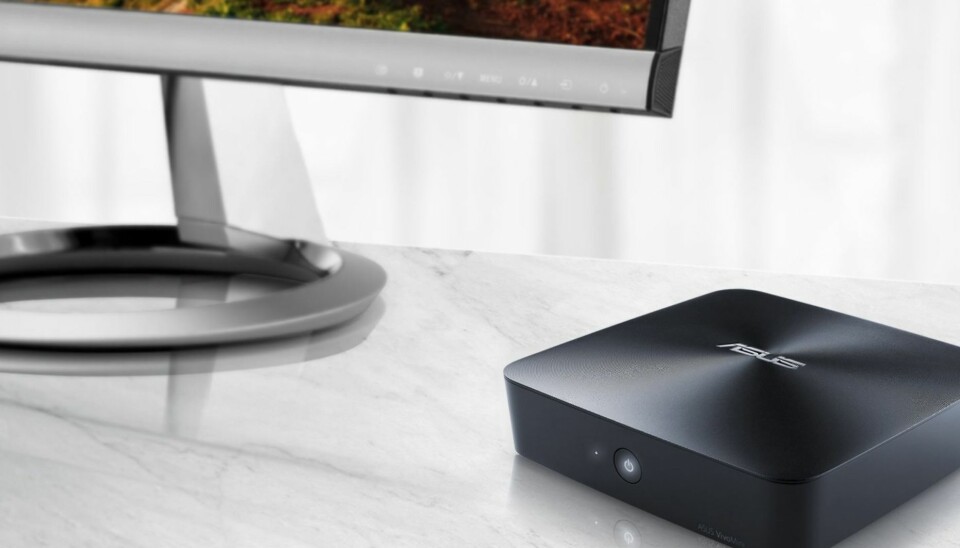 DISKRET: VivoPC er en liten og ganske stilig sak, og akkurat denne varianten håndterer det aller meste av helt vanlige PC-oppgaver. Skjerm, mus og tastatur kommer i tillegg.