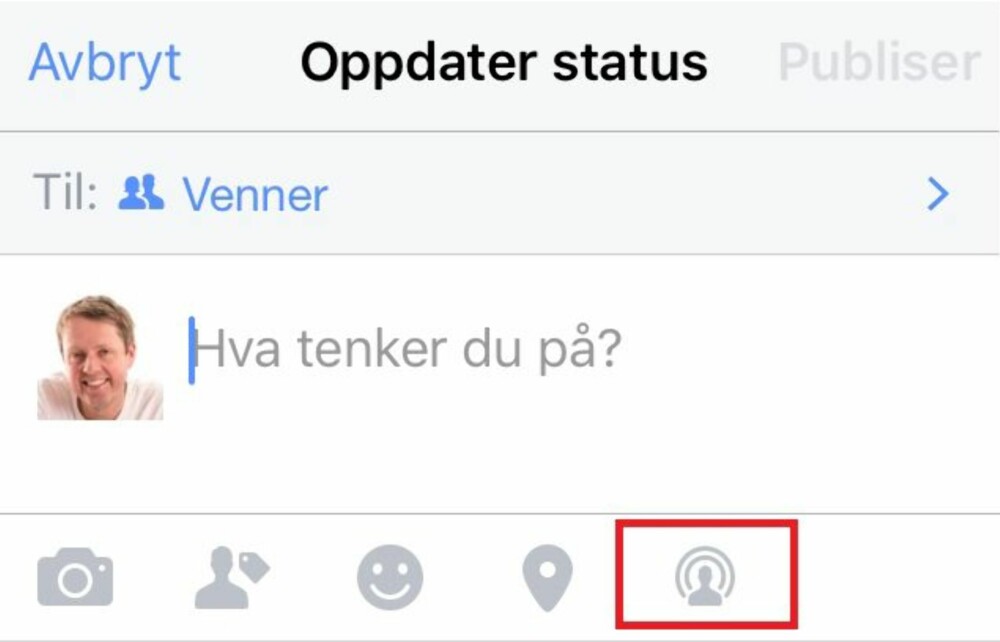 DIREKTESENDING: Det har aldri vært enklere å kringkaste seg selv direkte på Facebook. DIREKTESENDING: Det har aldri vært enklere å kringkaste seg selv direkte på Facebook.