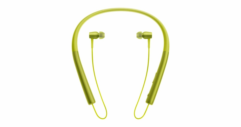 TRÅDLØS: Sony h.ear in er et trådløst hodesett der elektronikken og batteriene er gjemt i nakkebøylen.