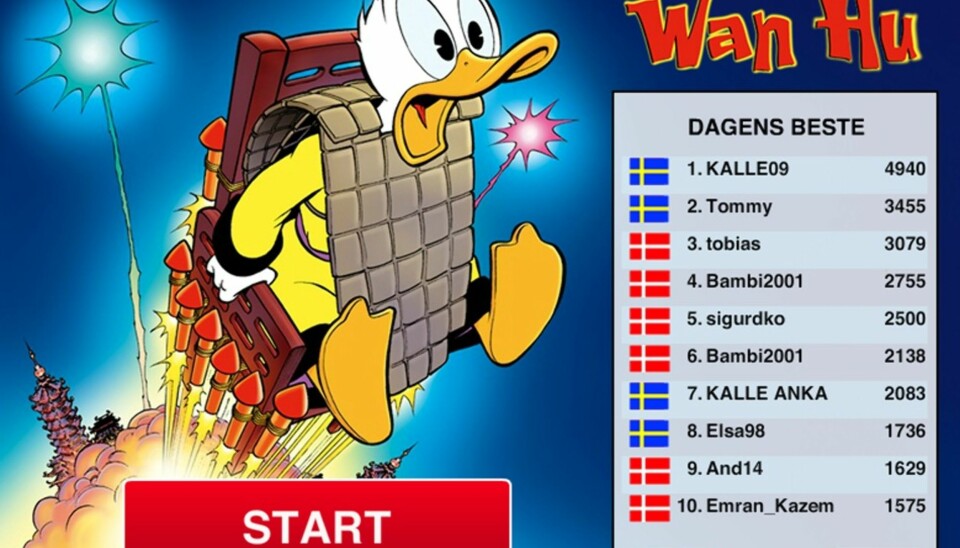 Donald Duck i rakettstolen