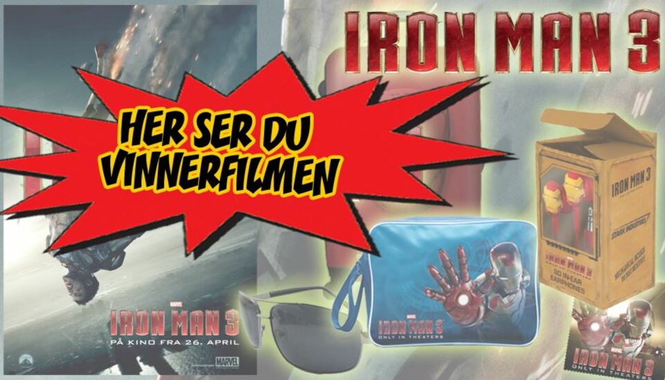 Er du vinneren av Iron Man 3-konkurransen?