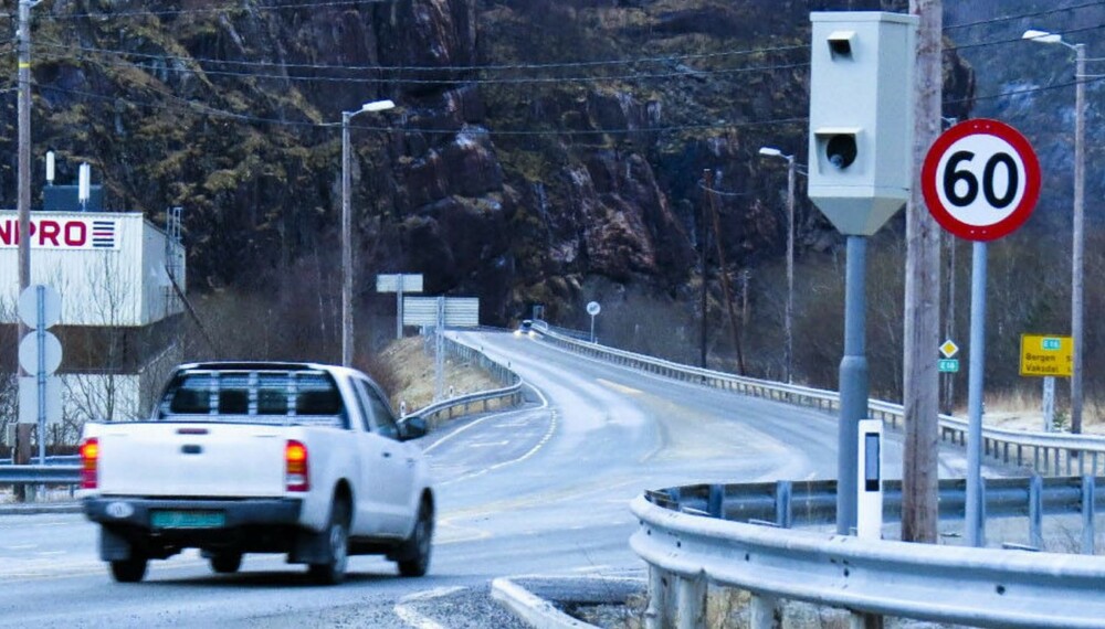 TAR FLEST: I snitt var det fotoboksen på E16 vestgående felt ved Dale i Hordaland som knep flest trafikksyndere i fjor. Det viser statistikk fra Politidirektoratet. FOTO: Jan Egil Dyvik/Avisa Hordaland