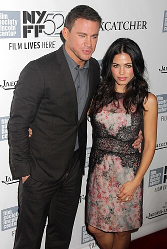 LYKKELIGE: Channing Tatum falt pladask for vakre Jenna da de spilte sammen i filmen ""Step Up"" i 2006.