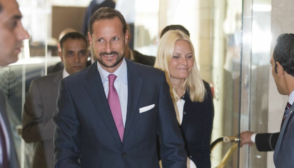 I JORDAN: Kronprins Haakon og kronprinsesse Mette-Marit har ankommet Jordans hovedstad Amman.