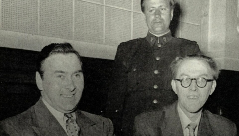 Fra saken mot Sunde i 1954.