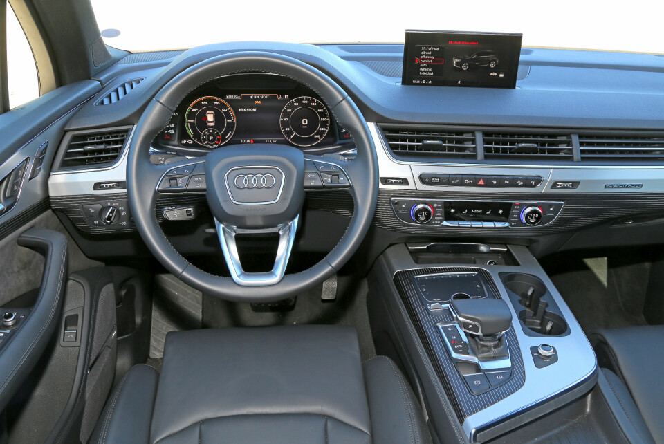 GUNSTIG: En Audi Q7 e-tron starter på 882 400 kroner og er dermed rundt 15 000 kroner rimeligere enn dieselutgaven med 'kun' 272 hk.