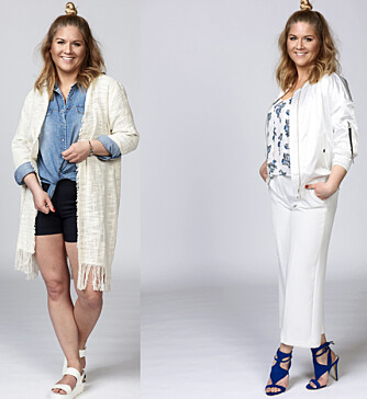 TIL VENSTRE: Jakke fra Gina Tricot, kr 400. Skjorte fra Bik Bok, kr 300. Shorts fra H&M, kr 250. TIL HØYRE: Jakke fra Mango, kr 550. Topp fra H&M, kr 150. Bukse fra Zara, kr 350. Sko fra Bianco, kr 700. FOTO: Lars Evanger TIL VENSTRE: Jakke fra Gina Tricot, kr 400. Skjorte fra Bik Bok, kr 300. Shorts fra H&M, kr 250. TIL HØYRE: Jakke fra Mango, kr 550. Topp fra H&M, kr 150. Bukse fra Zara, kr 350. Sko fra Bianco, kr 700. FOTO: Lars Evanger