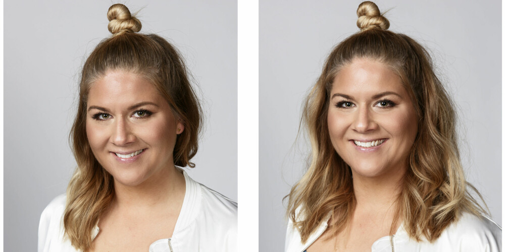 HÅR OG SMINKE: Slik så Silje ut etter at frisør og makeupstylist Christine Mellem svingte sminkekosten. FOTO: Lars Evanger HÅR OG SMINKE: Slik så Silje ut etter at frisør og makeupstylist Christine Mellem svingte sminkekosten. FOTO: Lars Evanger