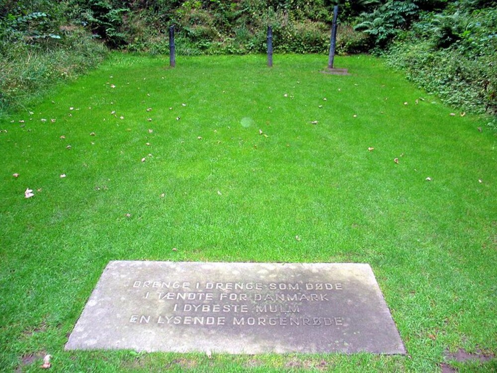 Minnesmerke på Ryvangen, stedet hvor danske motstandsfolk ble henrettet. En norsk kvinne var altså ansvarlig for flere av henrettelsene.
