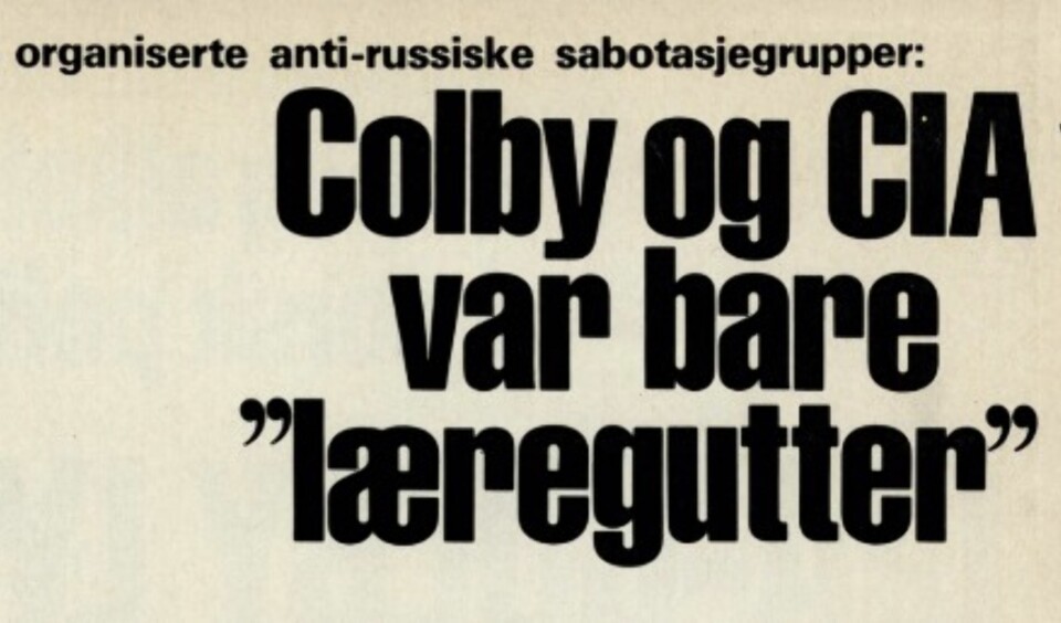 - CIA var bare læregutter