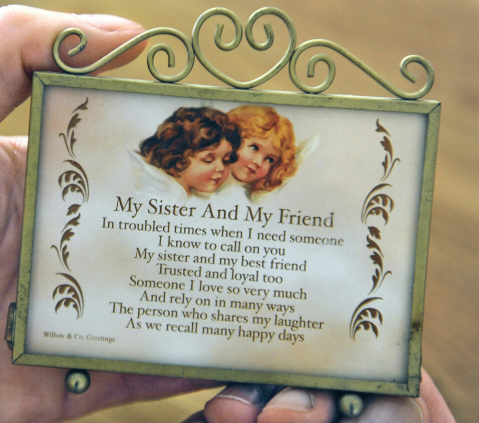 KLOKE ORD: Jeanne savner storesøsteren sin veldig.